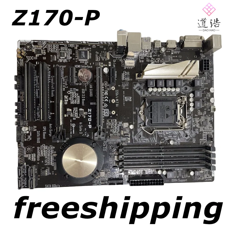 

For Z170-P Motherboard 64GB LGA 1151 DDR4 ATX Z170 Mainboard 100% Tested Fully Work