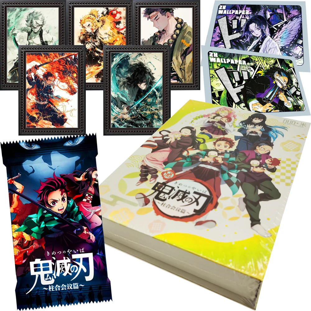 

Коллекционные карты аниме «Убийца демонов» Tomioka Giyuu Kamado Tanjirou, теплые и юмористические карты с изображением повседневной жизни, нарисованные вручную комиксы, подарки для детей