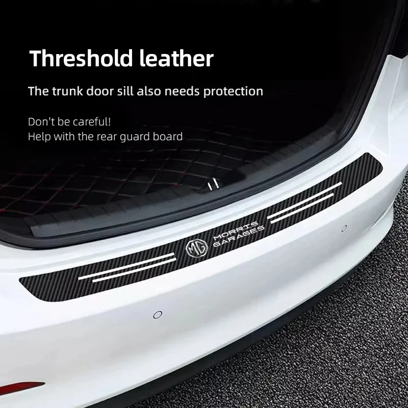 

1/4/5Pcs Carbon Fiber Leather Car Door Scuff Plate for MG ZS EV HS EHS PHEV MG3 MG4 MG5 MG6 MG7 GT Anti Stepping Threshold Guard
