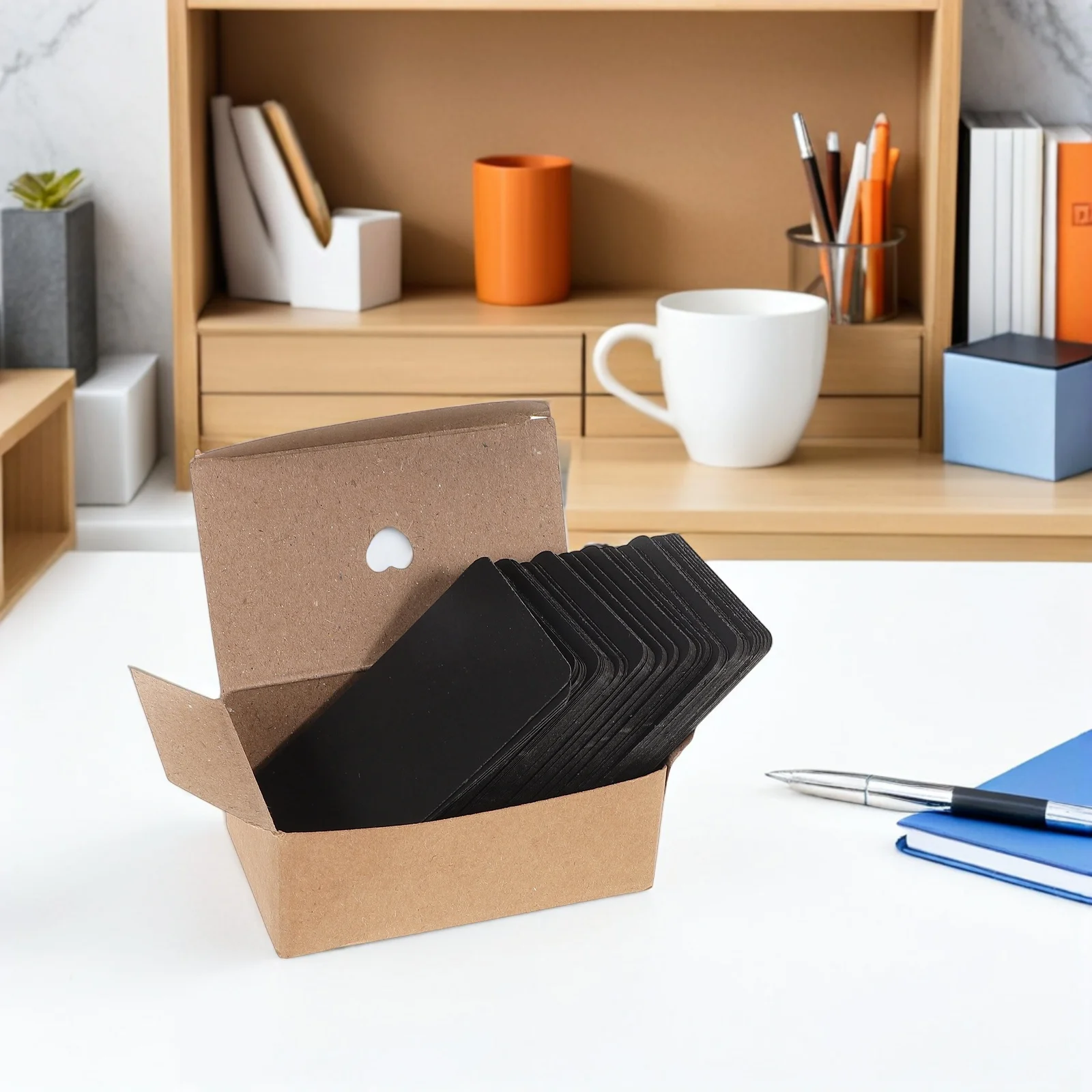 200 قطعة من ورق البطاقات السوداء، بطاقات فلاش فارغة، بطاقات دراسة مزدوجة الجوانب للمراجعة، ممارسة المفردات، استخدام الفصول الدراسية، #6