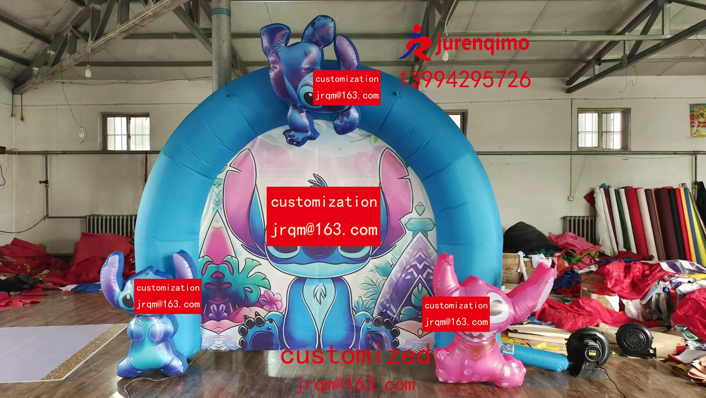 Inflatable arches, rainbow doors, decorations, advertising materials, party props, customized by manufacturers