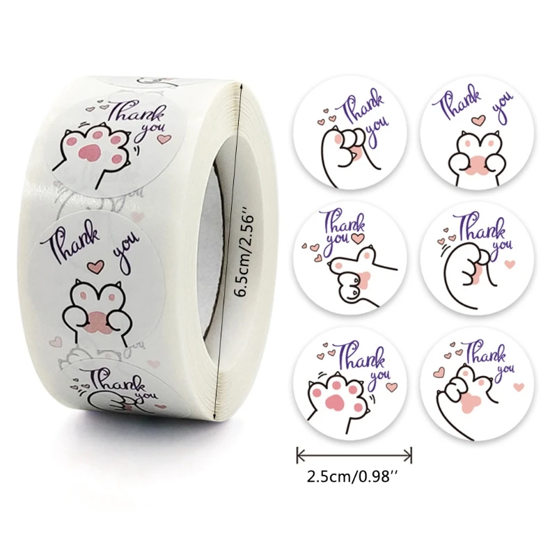 500pcs Lovely Cartoon Sticker Gift Box Decorative Label Christmas Birthday Party Supplies Stickers Class Rewards