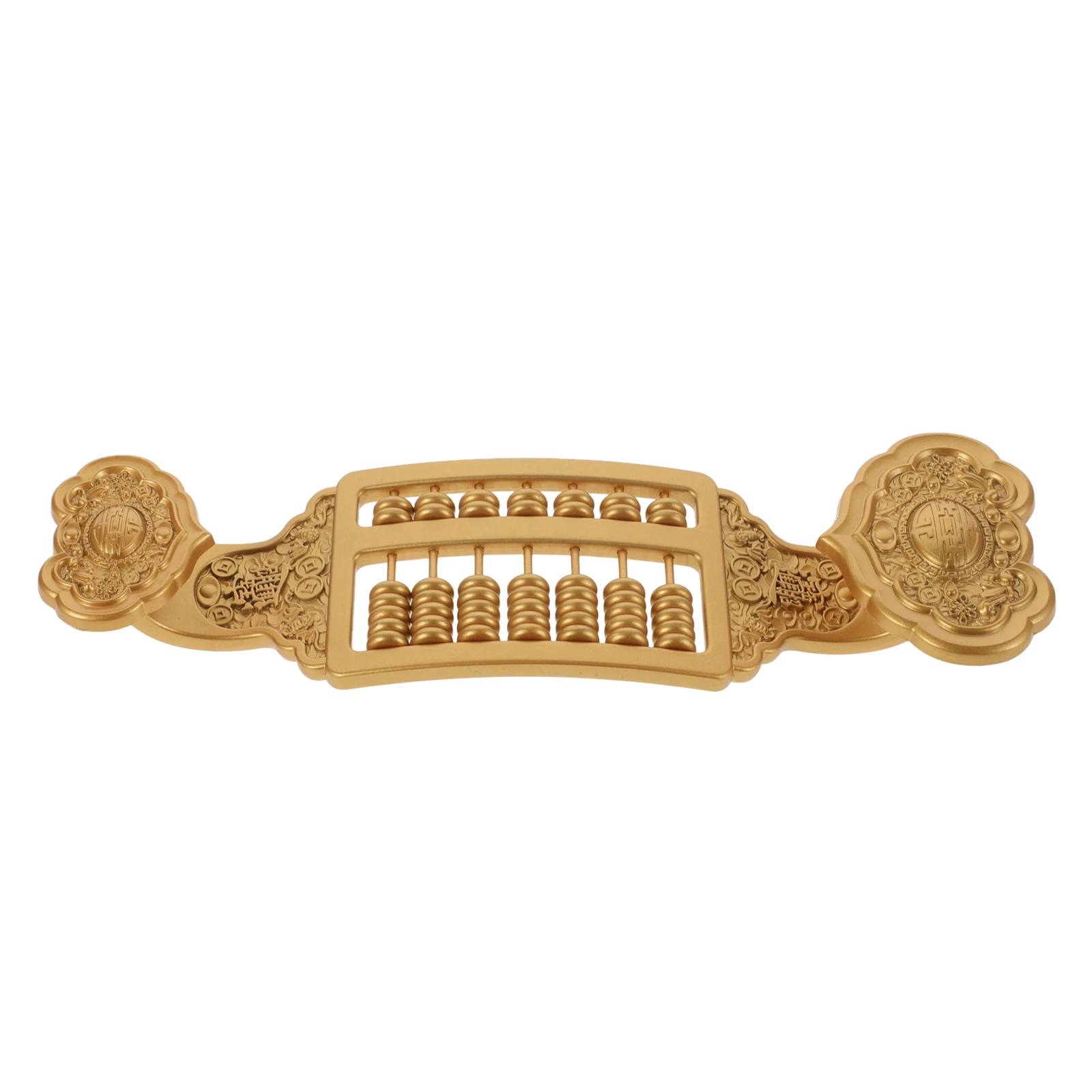 

Abacus Teaching Aids Golden Statue Office Home Ornament Retro Model Arithmetic Toy Brass SculptureVintage Abacus Craft Decor