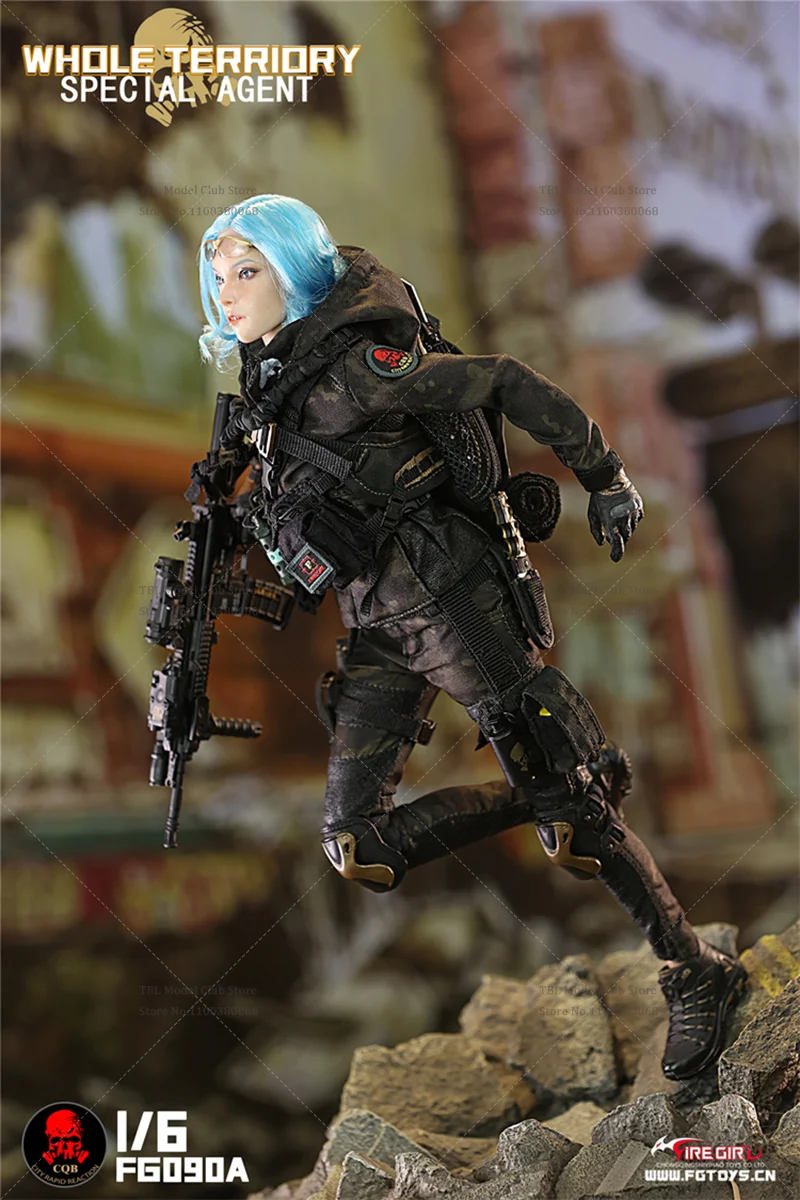 Jouets Fire Girl FG090, vêtements féminins à l'échelle 1/6, équipe tactique, combinaison de Combat de Camouflage militaire pour soldat figurine d'action de 12 pouces