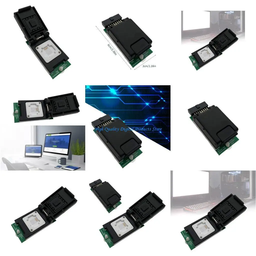 

U2JE Double Head Probe Holder BGA221 Programming Adapter V2.0 for T48 Programmer