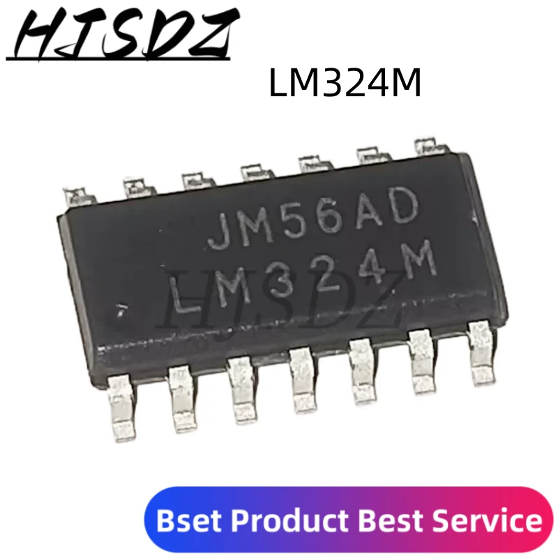 10 PCS/LOT LM324M LM324MX Four-way Operational Amplifier IC SOP-14 New Original In Stock