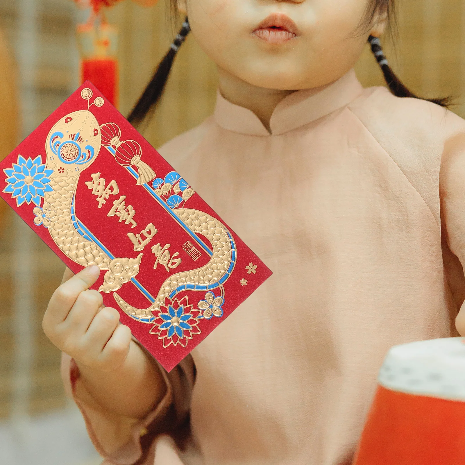 30Pcs Year of The Snake Chinese Red Envelopes Holder Lunar New Year Decorations Wedding Red Envelopes Gift Packs