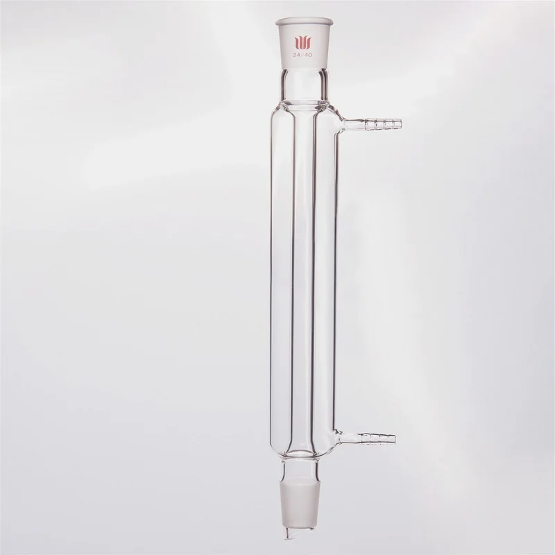 SYNTHWARE-condensador recto de borosilicato, boquilla pequeña de 8mm/10mm, 14/20, 19/22, 24/40, 29/42, C20