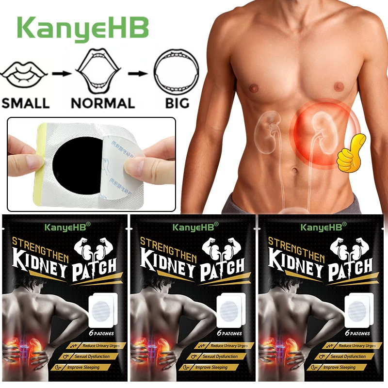 

18Pcs=3Bags Kidney Patch Relieve Impotence Premature Ejaculation Erectile Dysfunction Frequent Urination Detox Kidney Care A1816