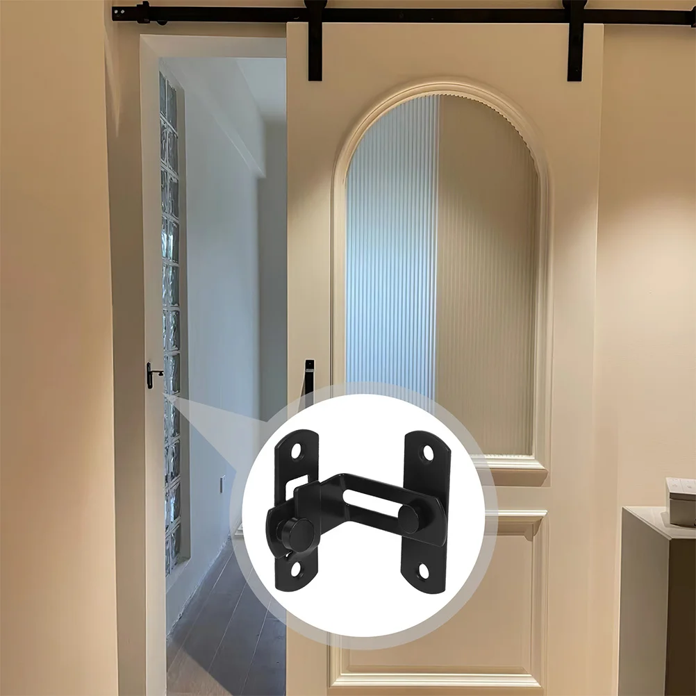 

1 Set Heavy Duty Barn Manual Wear-Resistant Sliding Cabinet Door Latch Portable Door Lock Carbon Steel Latch For Farm Warehouse