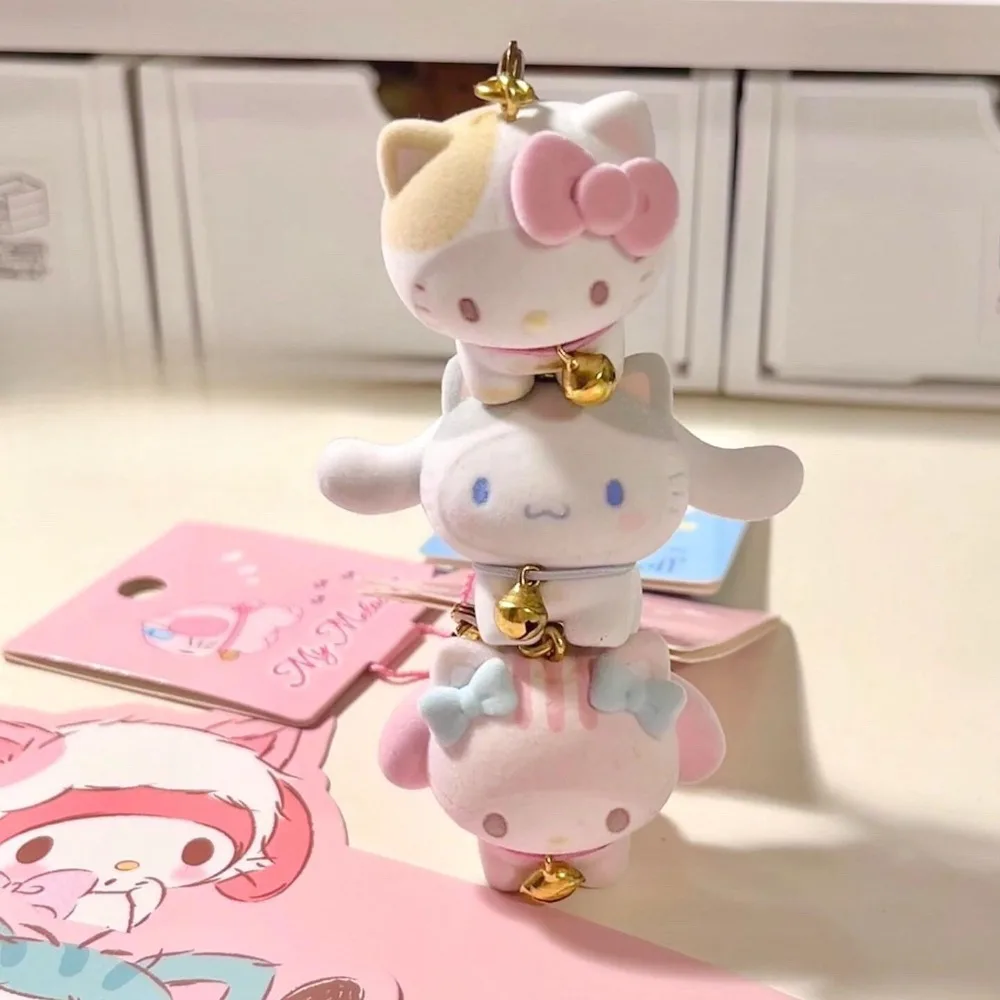 Hello Kitty Small Bell Pendant Cute Cartoon Originality Schoolbag Hangings New Fashion Delicate Personality Pendant Gifts