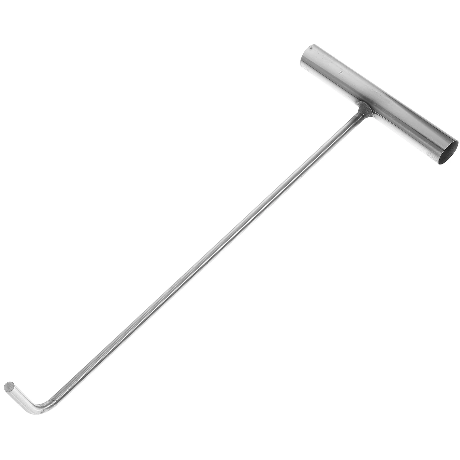 Manhole Cover Lifter Stainless Manhole Lid Hook Heavy Duty T Shape Lifting Hook stainless steel manhole cover hook