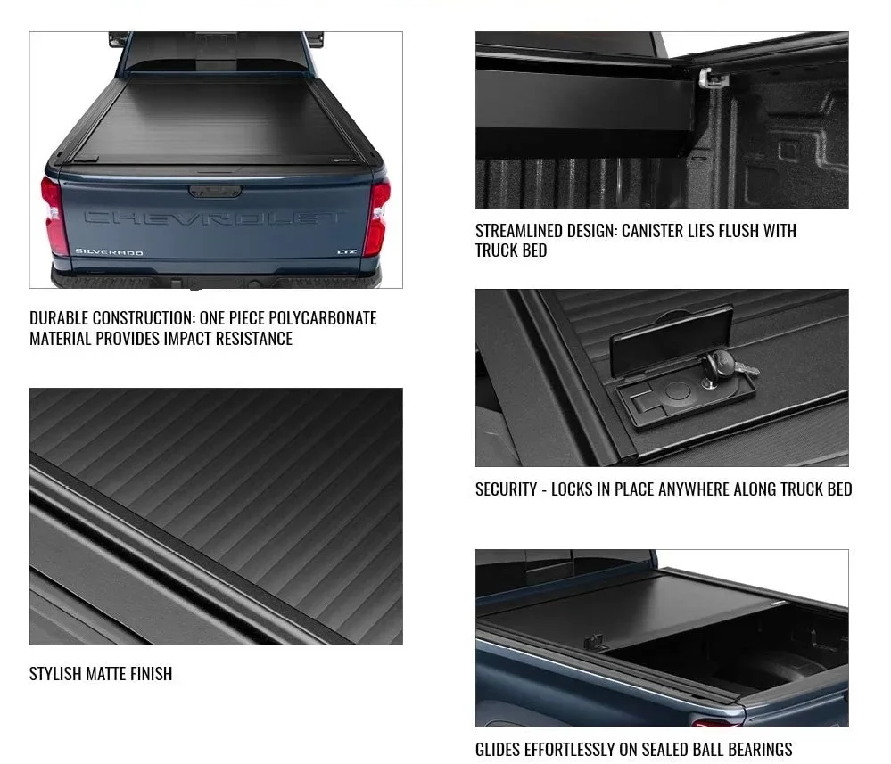 Aluminium Roller Lid Shutter Pickup Truck Top Retractable Roll Up Tonneau Cover For Hilux Revo mitsubishi l200