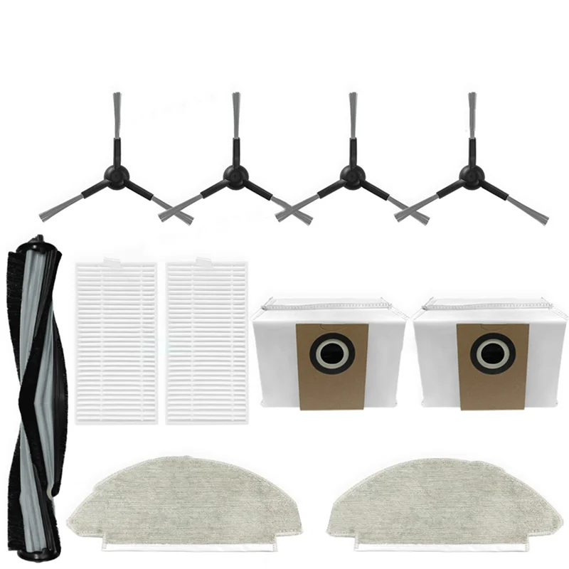 

B64B-Vacuum Cleaner Accessories For Viomi Alpha 2 Pro V-RVCLMD40B-Main Roller, Side Brush, Hepa Filter& Replacement Mop Cloth