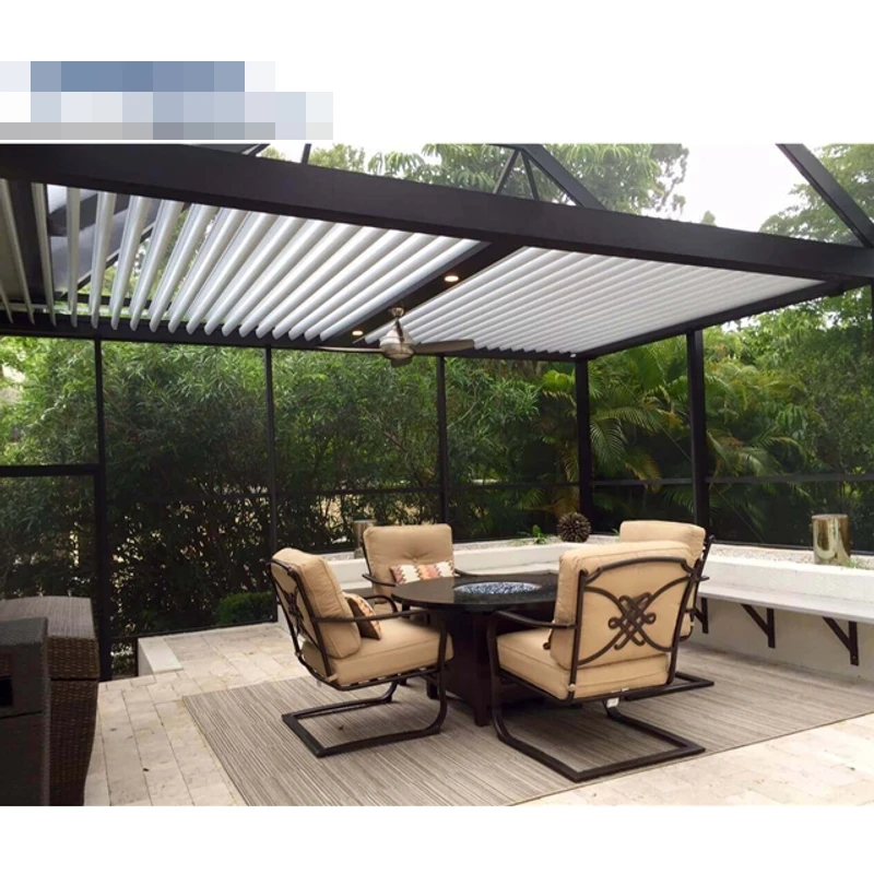 Dach ogrodowy na werandę z aluminium, odporny na deszcz, na zamówienie.