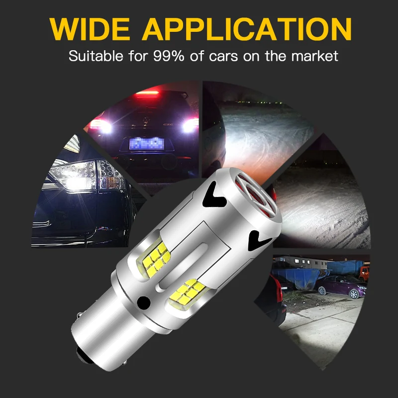2 uds P21W BA15S 1156 bombillas Led de luz de marcha atrás para BMW X3 E83/X5 E53/X4 F26/6 Series E63 E64/X2 F39/X1 E84 F48/Z3 Coupe E36 Canbus
