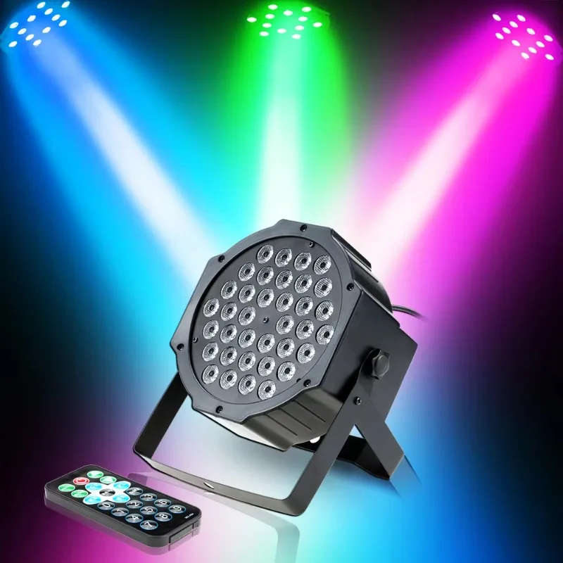 

Portable voice-activated beam of light dj lamp 36 Light Emitting Diode RGB lamp