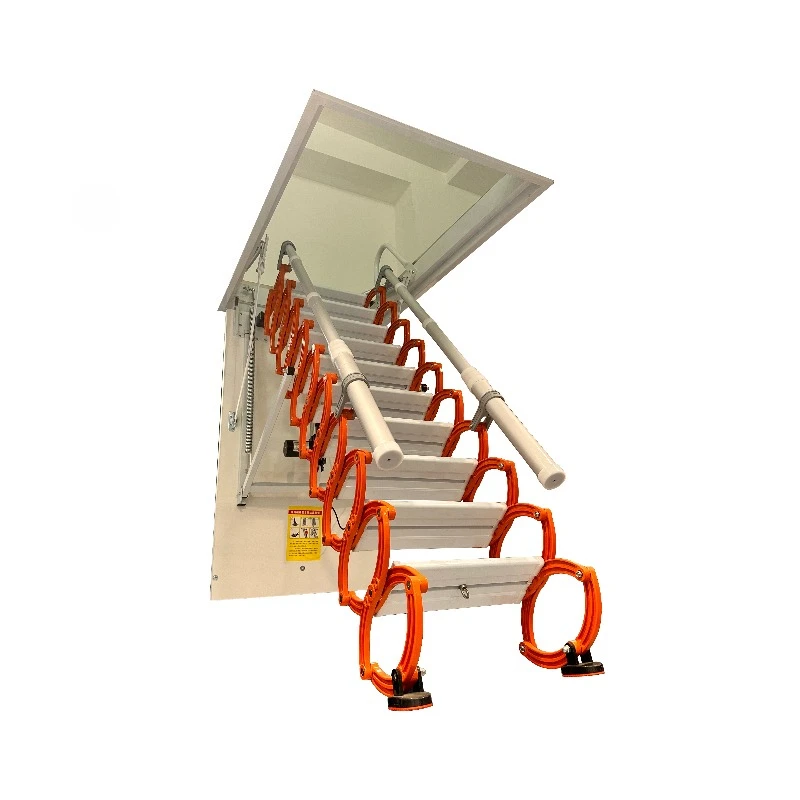 

Fully automatic loft telescopic stairs duplex double remote control household silent thickened stretching folding elevator