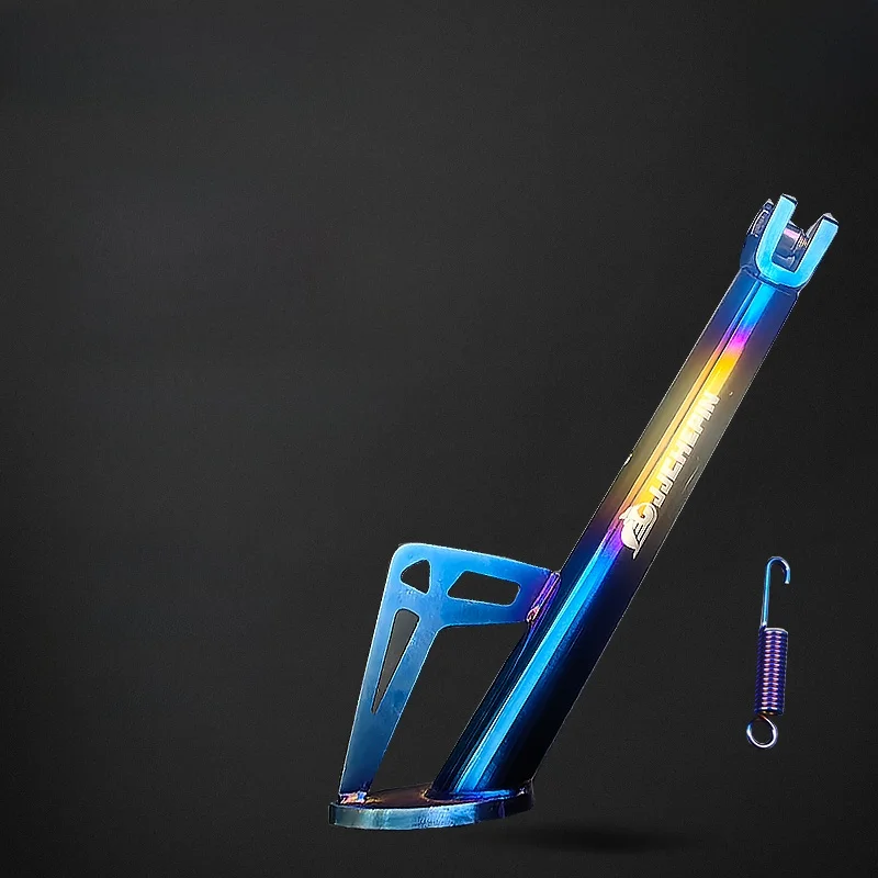 電気自動車用サイドサポートフットレスト-非標準小型カウnシリーズ-ナインナンバーmシリーズ-チタン製バーニッシュ加工改造品