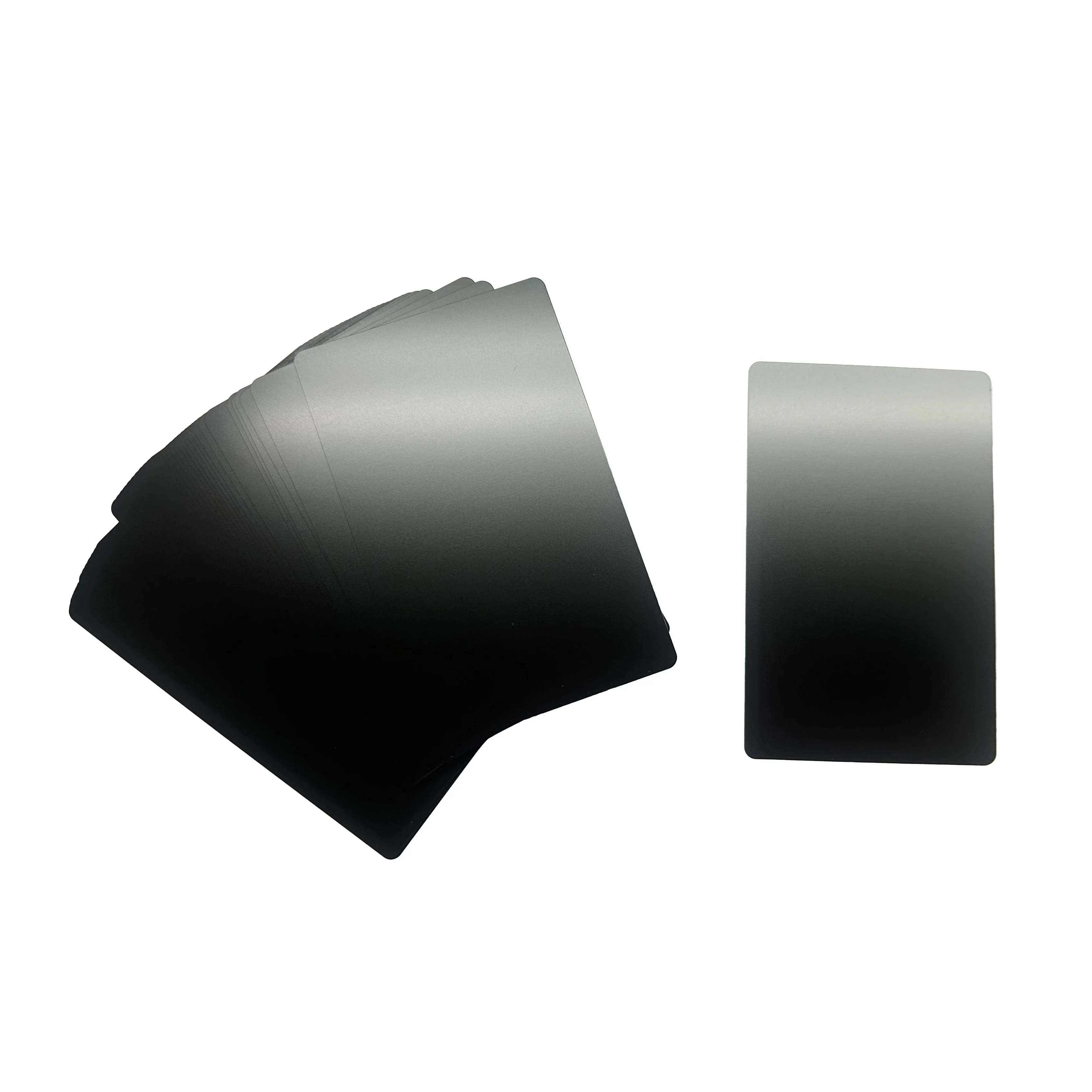 بطاقة عمل معدنية بسمك 0.8 مم، بطاقة عمل مؤكسدة من الفولاذ المقاوم للصدأ مع حجم بطاقة الائتمان