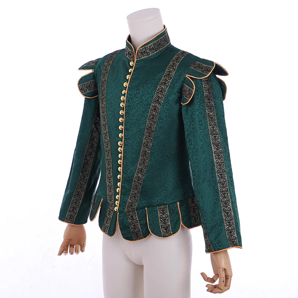 Cosplaydiy In Stock Tudors Men Outfit Henry Costume Men Warm Jacket Renaissance Nobleman Cosplay George Washington Regency Coat