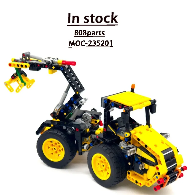 

MOC-235201 Urban Farm Agricultural Front Claw Tractor Building Block Model 808 Pieces Boys Children's Birthday Toy Gift