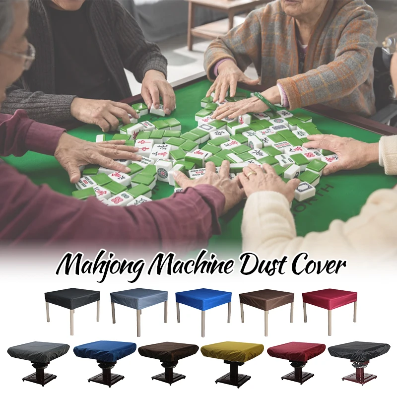 Universal Foldable Mahjong Machine Tablecloth Waterproof Sun-proof Dustproof Mahjong Table Cover Elastic Outdoor Tablecloth