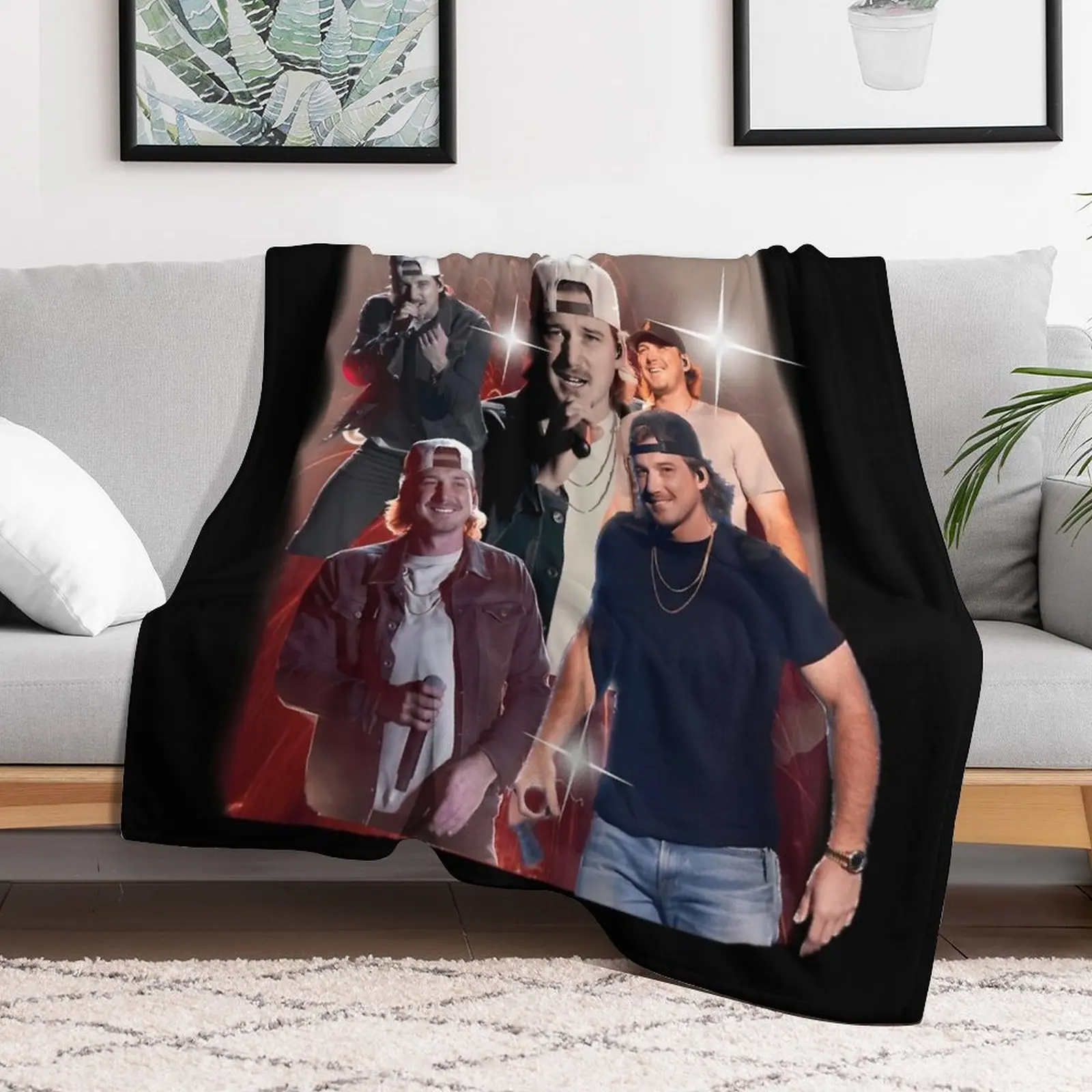 Morgan Wallen Fan Art: Embracing Country Music Vibes Throw Blanket for winter for sofa decorative Blankets