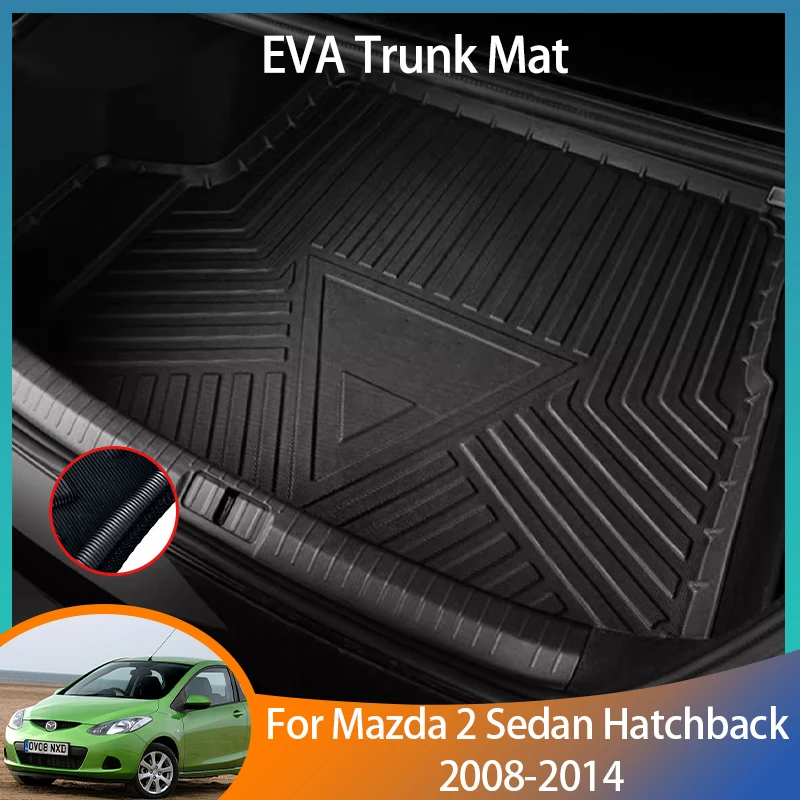 

For Mazda2 Mazda 2 Sedan Hatchback Accessories 2008-2014 2009 2011 Auto Trunk Mat Floor Tray Liner Cargo Boot Carpet Waterproof