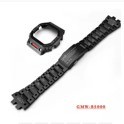 Titanium Case GMW-B5000 Mech Style Mod Kit For Casioak Watch Camouflage Metal Bezel And Strap GMWB5000 With Accessories Tools