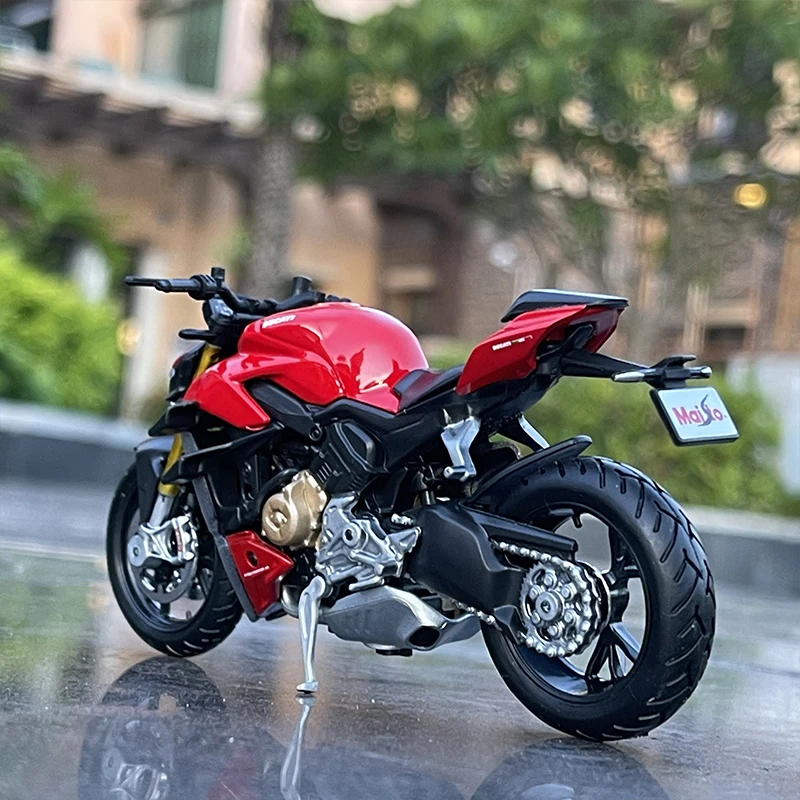 Maisto 1:18 Ducati Panigale V4S Corse 1199 Motorcycle Model Toy Vehicle Collection Shork-Absorber Off Road Autocycle Toys Car