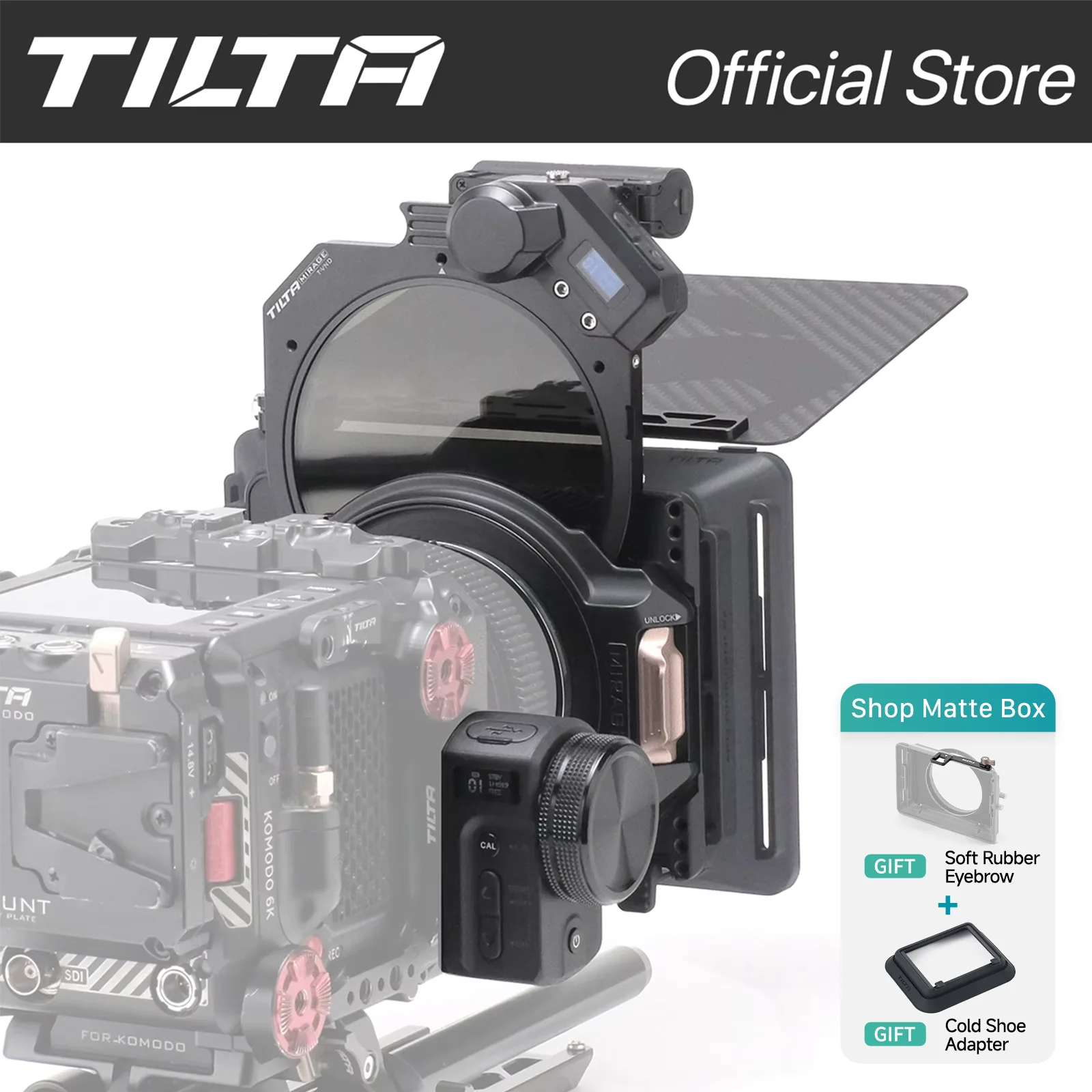 Matte Box 4X5.65 - TILTA MB-T16-B Mirage Motorized Matte Box