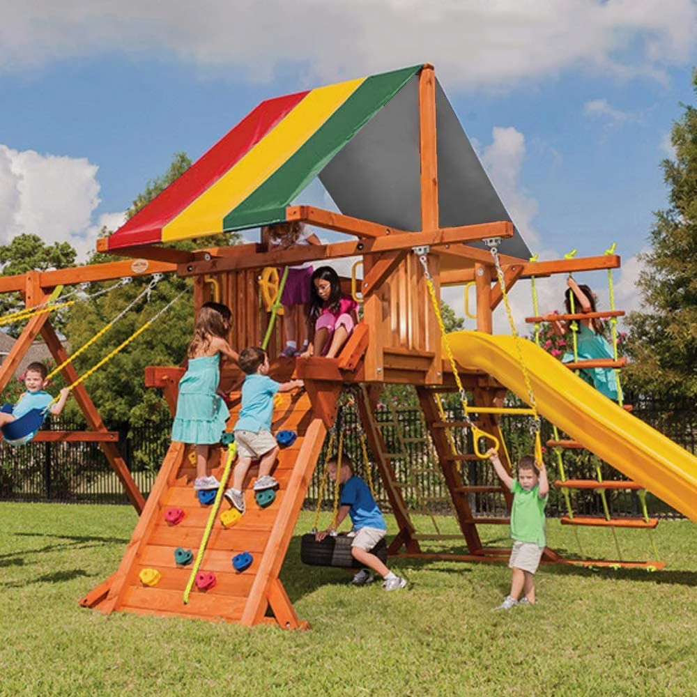 Swing Set Substituição Tarp para Crianças, Parque Infantil Impermeável, Cobertura de Telhado Canopy, Outdoor Swing Slide, Sun Shade Proof Tarp, 52