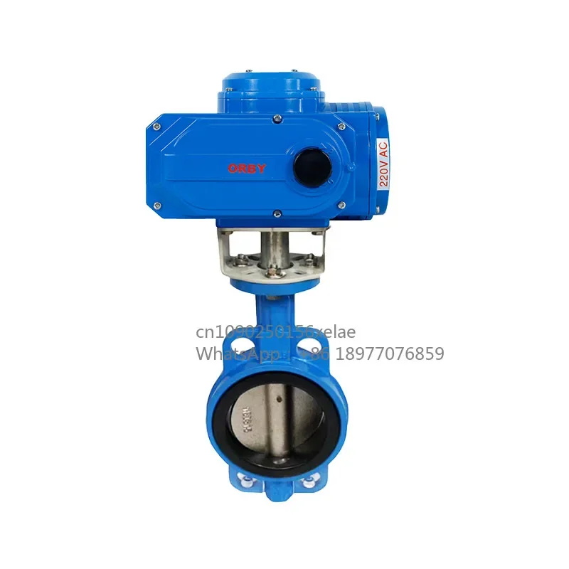 صغير 4 بوصة Dn100 Pn16 مصنعي صمامات الفراشة الكهربائية بمحركات #3