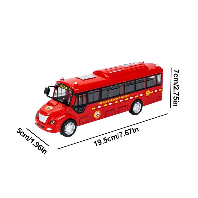 City Bus Toy Large Vehicles Model Toy Educational City Stagecoach Buses Electric Bus Toy With Music And Light Openable Doors For