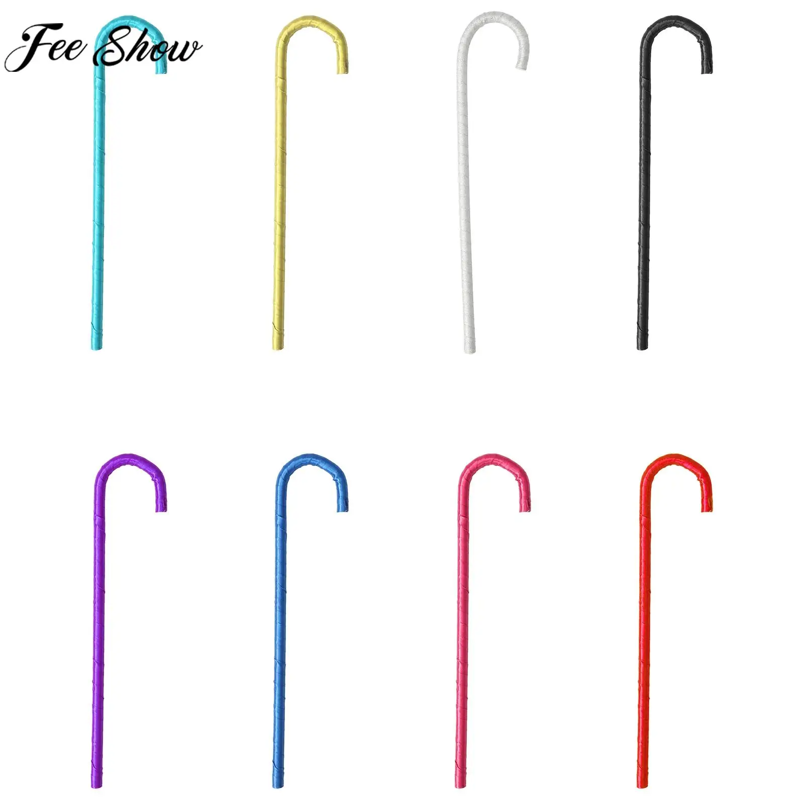 남녀 공용 크리스마스 지팡이 50cm 워킹 스틱 재즈 댄스 공연 소품 학교 공연 할로윈 카니발 코스프레 파티용