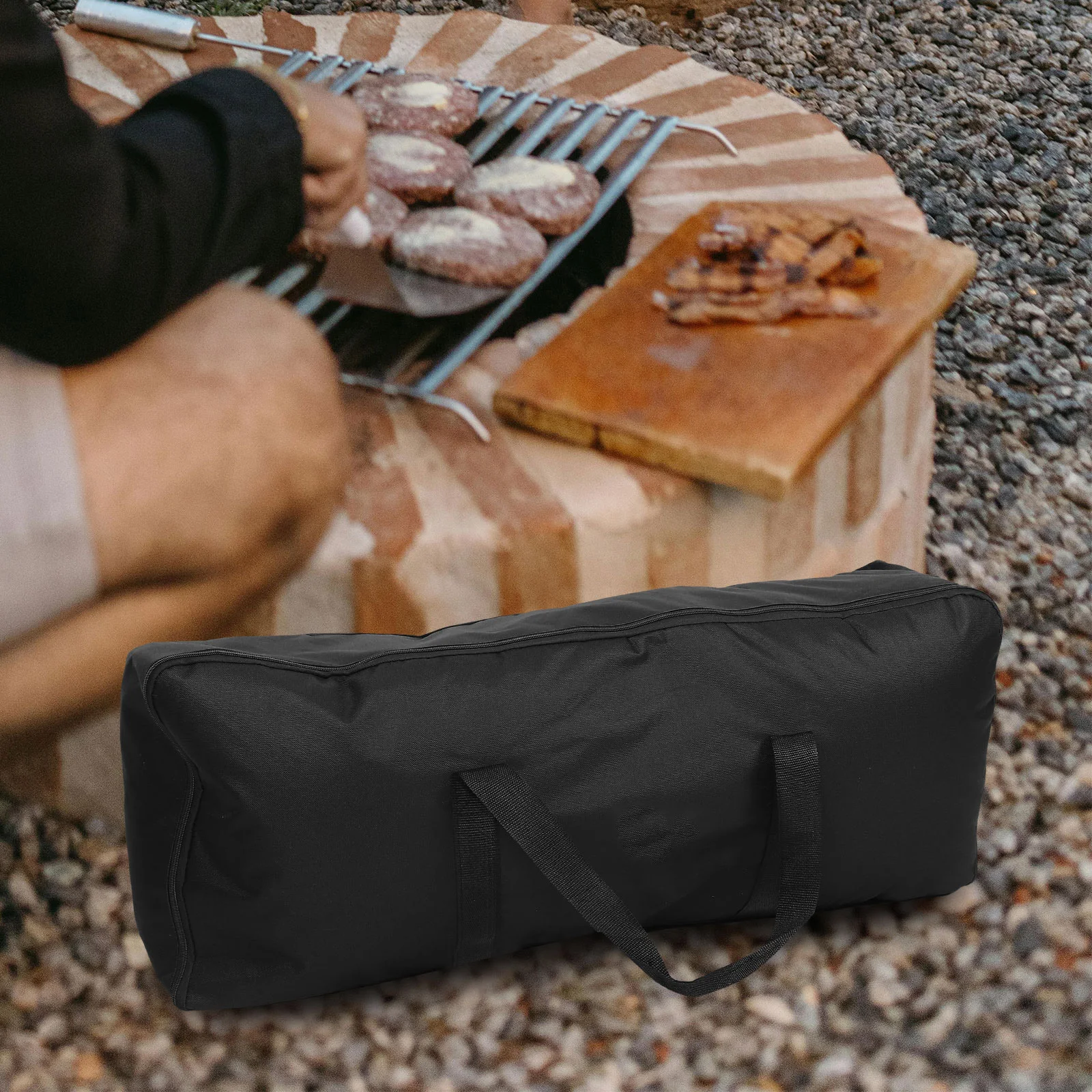 

BBQ Tool Storage Bag Durable Grill Accessories Pouch Camping Travel Lightweight Portable Oven Utensil Organizer