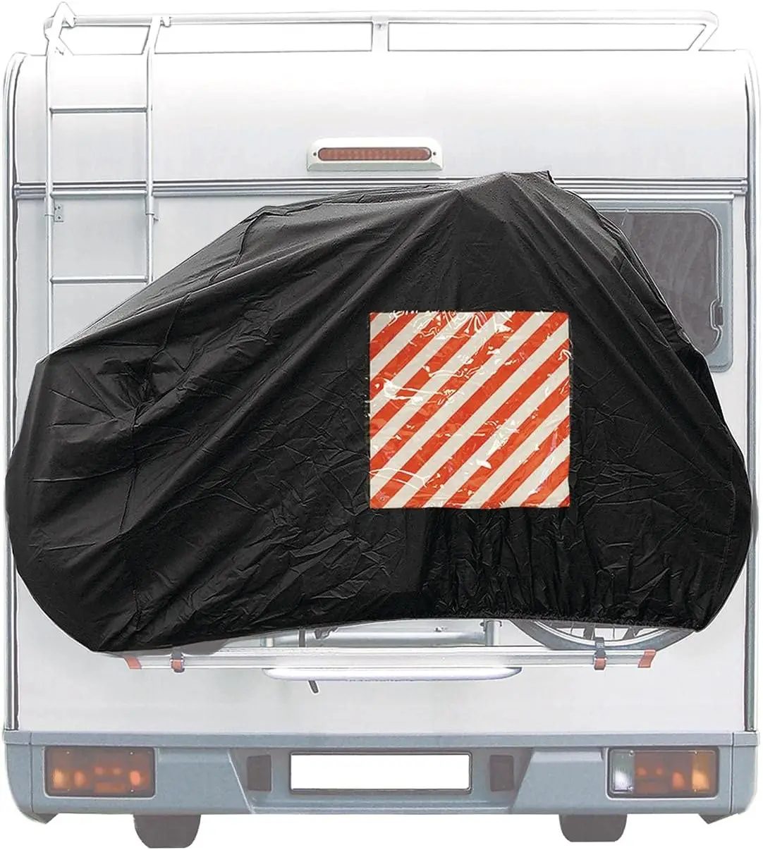 Fahrradabdeckung für die Heckmontage am Wohnwagen, Campingzubehör für Wohnwagen und Wohnmobile, passend für 1 oder 2 Fahrräder
