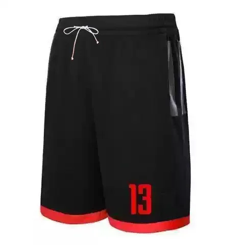 Sommer-Bestseller Herren Vertikaler Stern-Print Seitenstreifen Mesh Basketball-Shorts Schnelltrocknende Weiße Sport-Workout Fünf-Punkt-Shorts – Detail 13