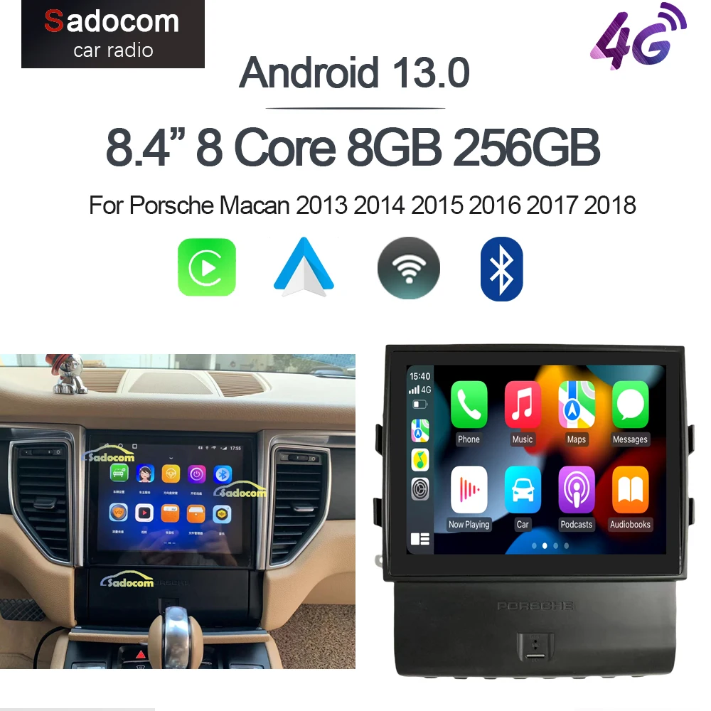 

Автомобильный DVD-плеер Carplay DSP, Android 12,0, 8 ядер, 8 ГБ + 128 ГБ, радио, GPS, Wi-Fi, мультимедиа для Porsche Macan 2013, 2014, 2015, 2016, 2017, 2018