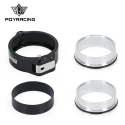 Aluminum HD V-Band Clamp + Flange System Assembly For 3.0/2.5/3.5 inch Radiator Hose Turbo Dump Pipe