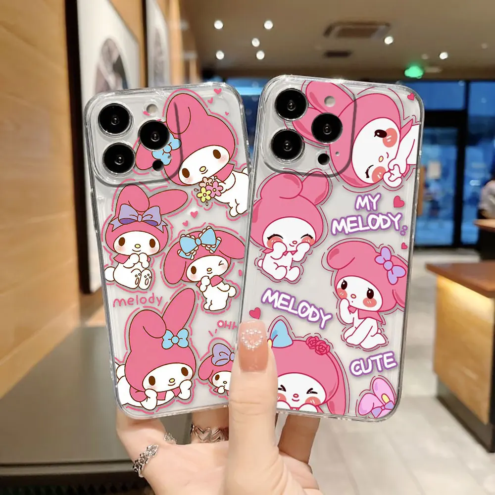 

Cartoon Baby My M-Melody Phone Case For Samsung A02 A03S A04 A05 A05S A06 A7 A10 A12 A13 A14 A15 A16 A21S NOTE 10 20 Clear Case