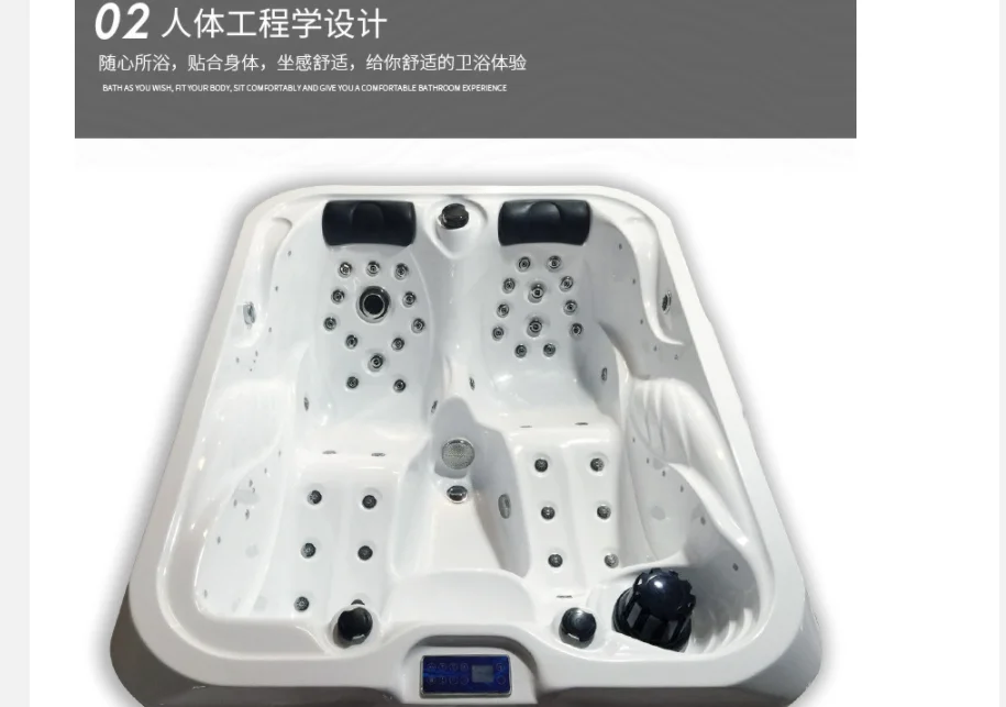 3 People Hot Selling Endless Swimming Pool Water Park Whirlpool Outdoor Acrylic Spa Large Jet Hot Tub