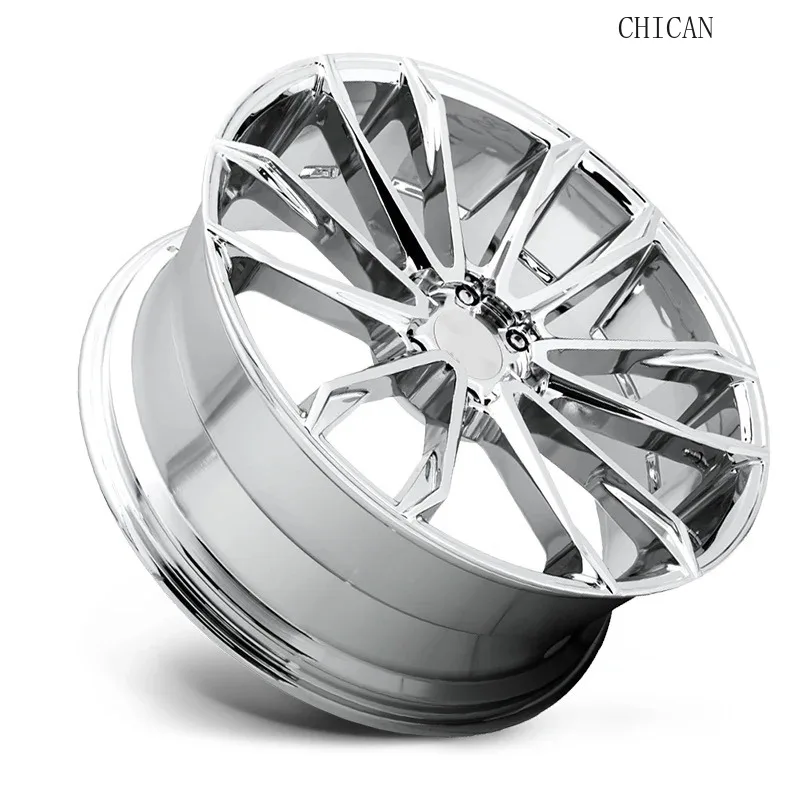 

[2026] CHICAN Aftermarket New High Quality Forged 15-26 Inch Aluminum Chrome Concave Car Wheels 40mm 25mm