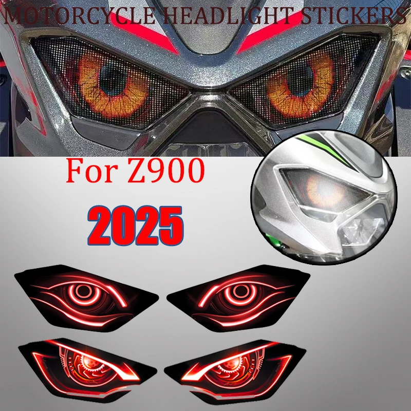 

Motorcycle Headlight Stickers Protective Decals Waterproof Head Light Sticker Fit For Kawasaki Z900 Z 900 z900 2025 Accessories