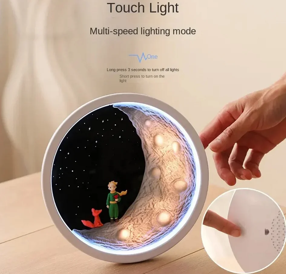 Little Prince Wireless Bluetooth Speaker Bedside Decoration Lamp Sound System 360Stereo wireless subwoofer Creative Gift Speaker