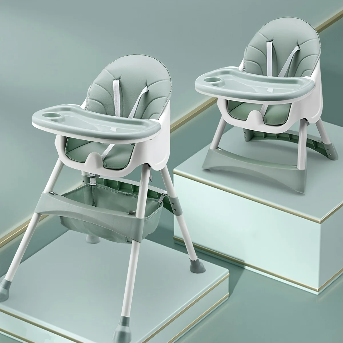 Baby Highchair for Babies Toddlers Convertible High Chair for Baby Kids Learning Table Building Block Table Stool Table Chair