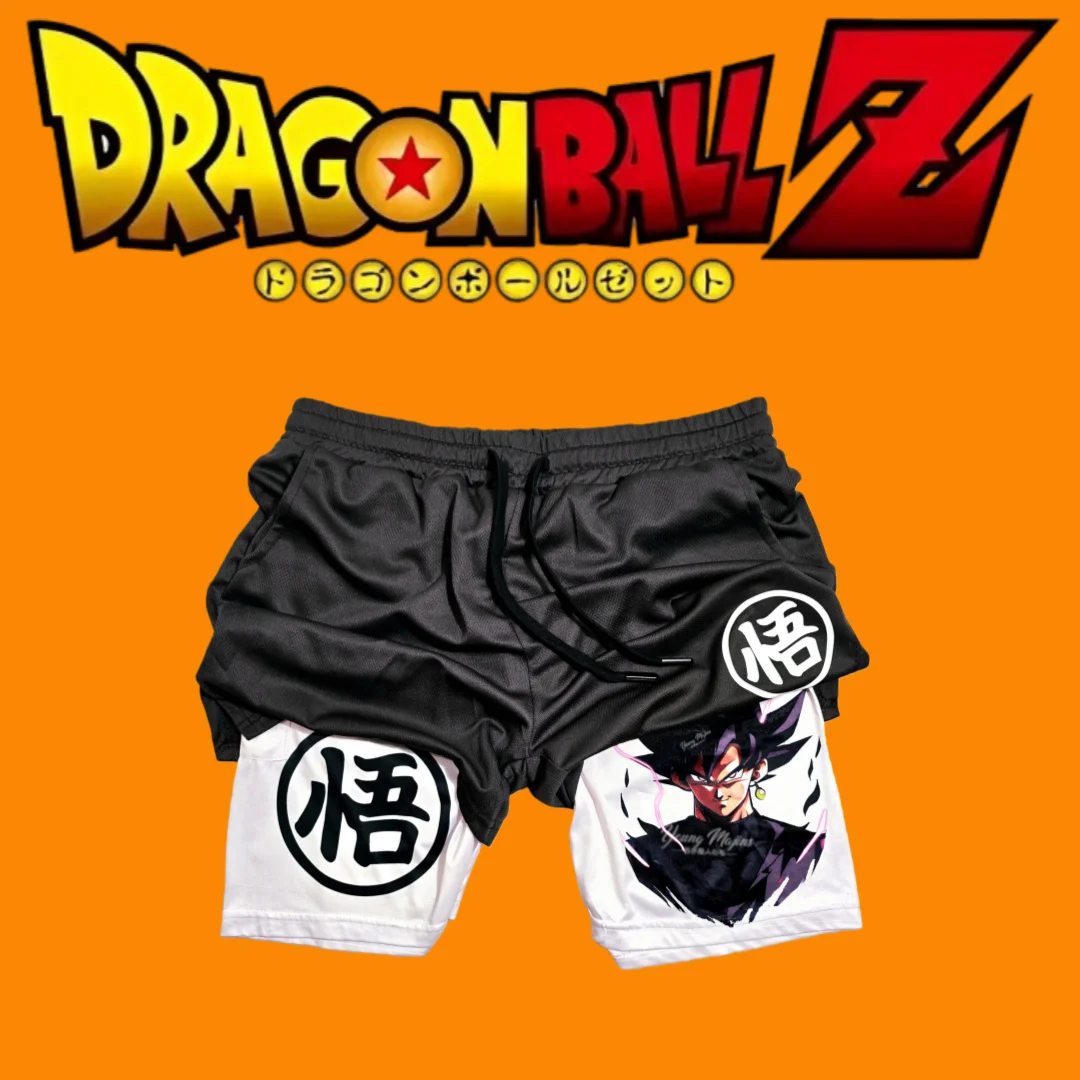 

Мужские шорты в стиле аниме Dragon Ball Goku, летняя уличная повседневная одежда для фитнеса, летние шорты с принтом из 100% чистого хлопка, искусственные шорты из двух предметов
