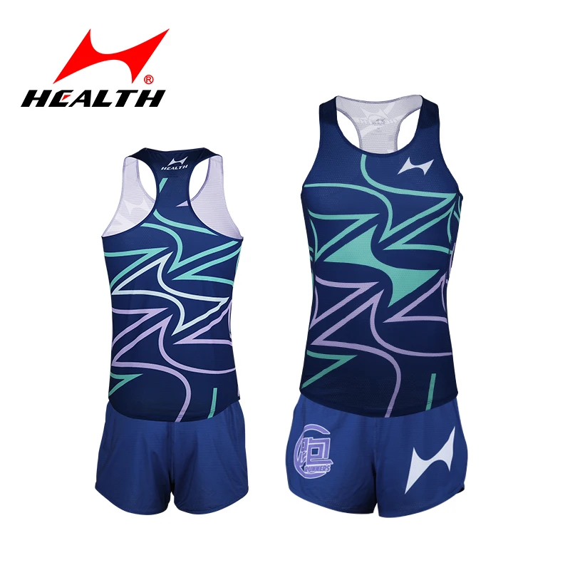 Health Breathable Sleeveless Athletic Running Set with Sweat-Wicking Technology Quick Drying Track Field Sport Suit Men Women