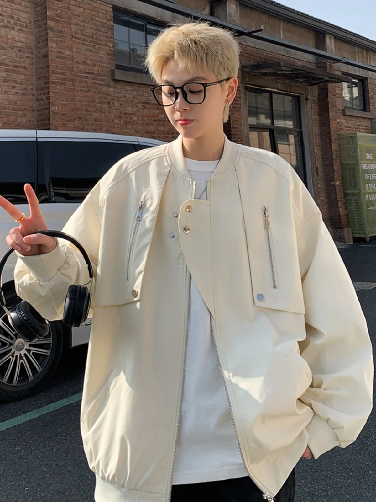 

Мужская бейсбольная куртка в американском стиле, осень 2024, модный бренд, верхняя одежда в стиле High Street, свободный крой, длинный рукав